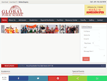 Tablet Screenshot of globalpublicschool.com